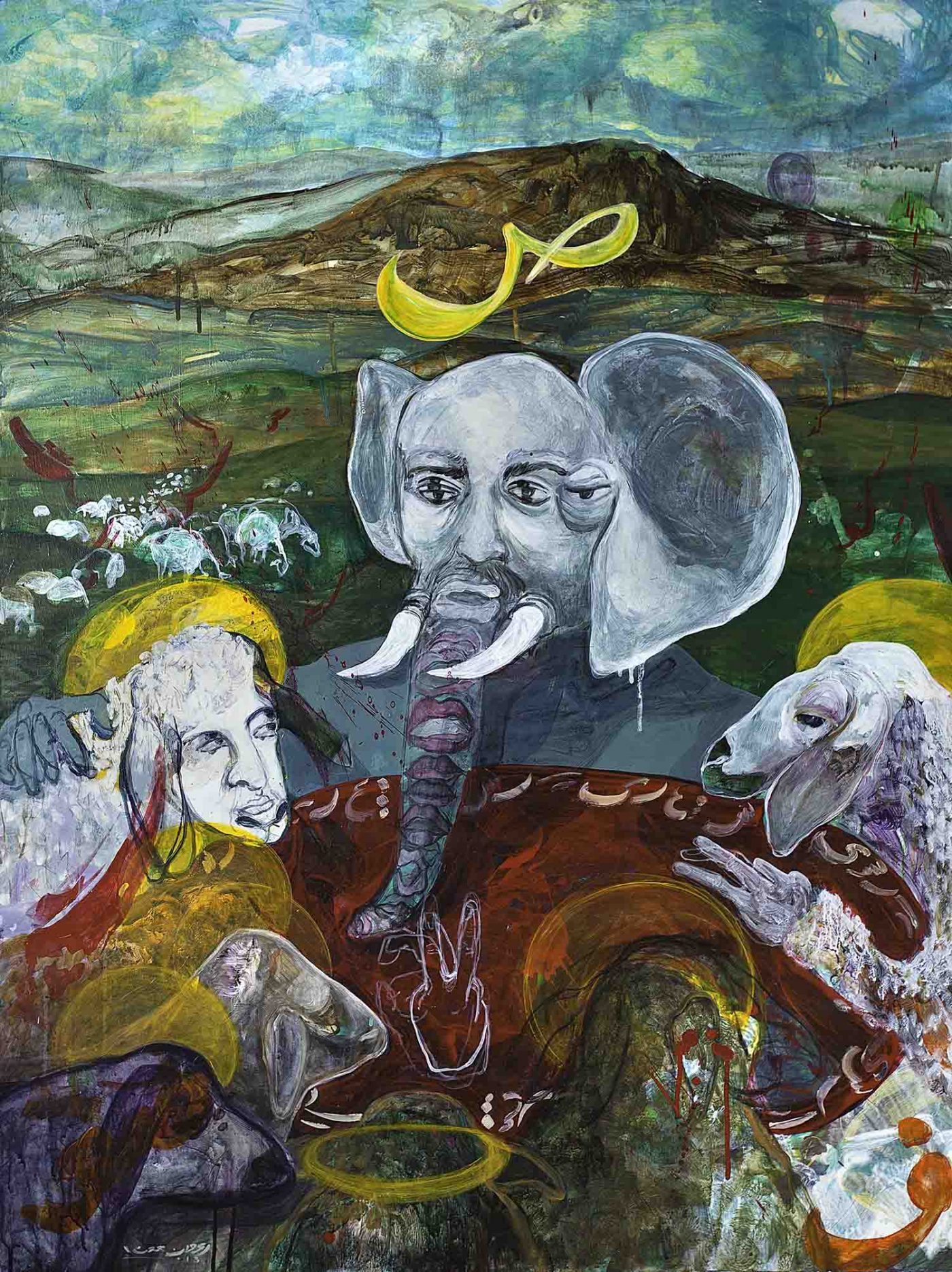 korsi sher Aaran gallery گالری پروژه های آران نمایشگاه نقاشی رنه صاحب قدم کرسی شعر